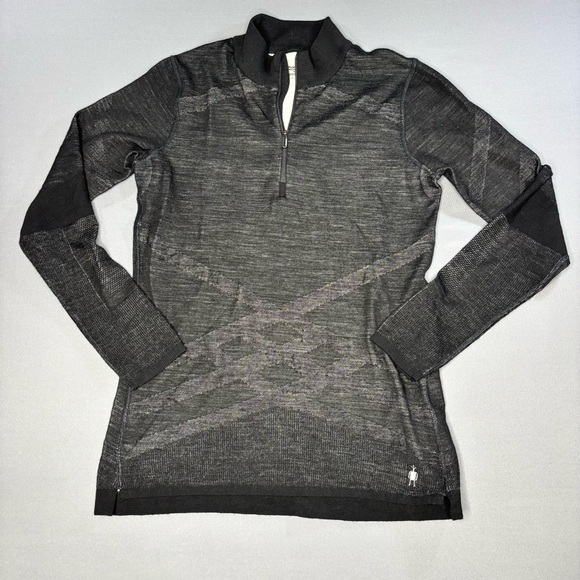 Smartwool Tops - Smartwool Thermal Womens XL Merino Wool Base Layer Intraknit 1/4 Zip Pullover